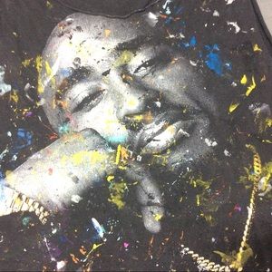 Shirts - Tupac 2pac vintage death row paint shirt Shirts - Tupac 2pac vintage death row paint shirt